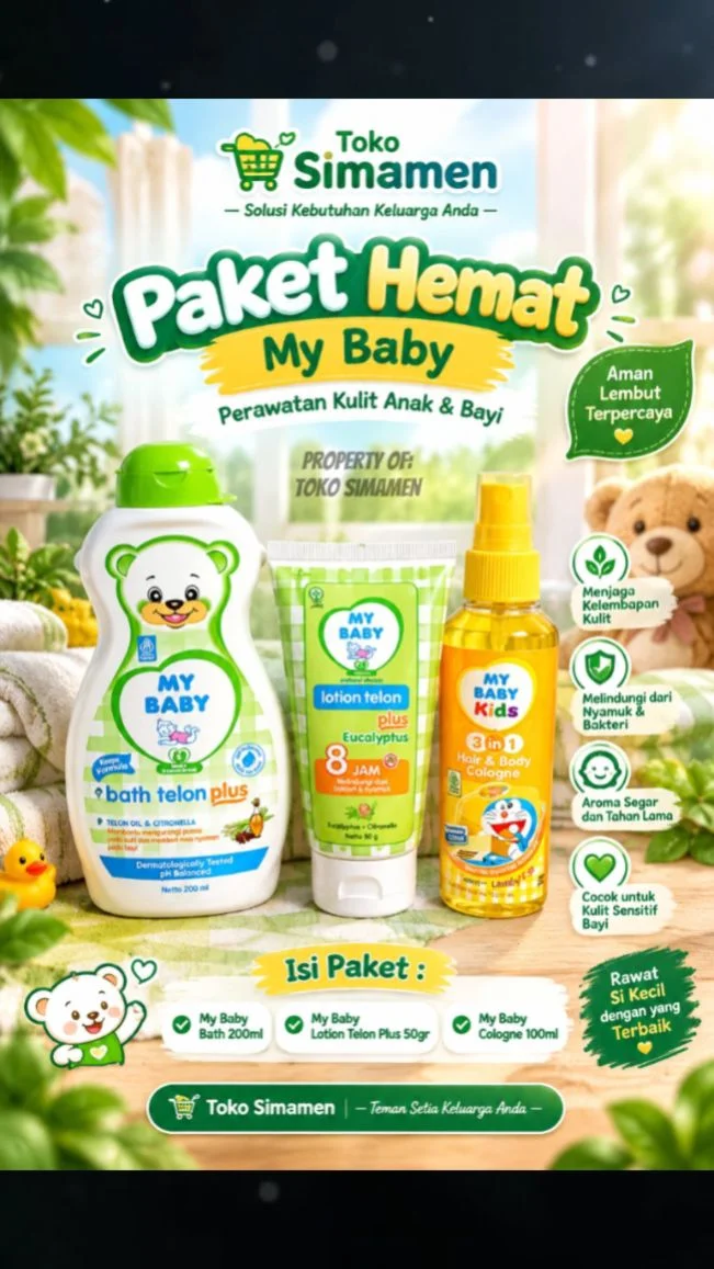 My baby bath 200ml+my baby telon plus 50gr+my baby cologne 100ml