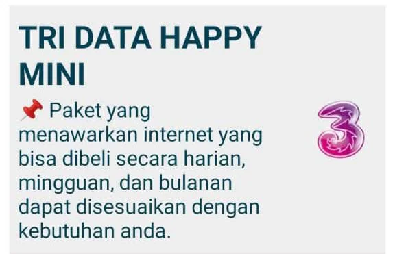 Paket data internet 3